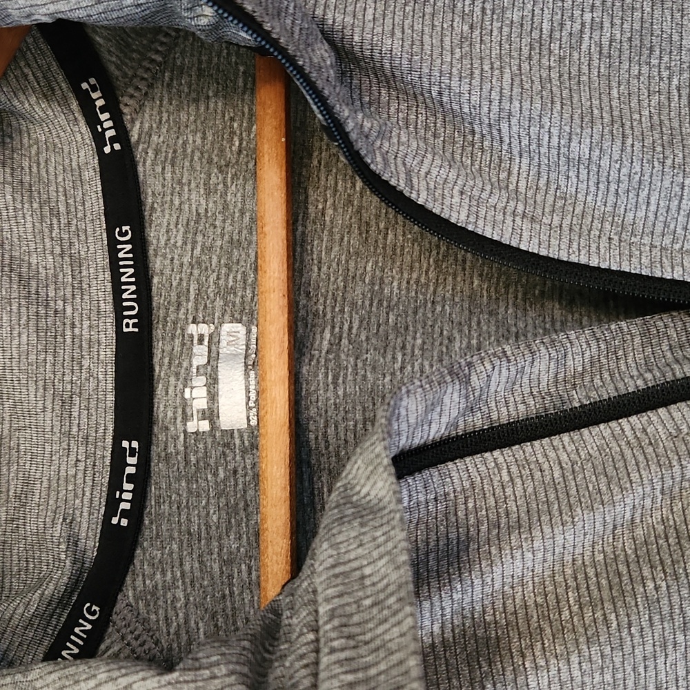 Men’s Gray Performance Running 1/4 Zip – Size M - Picture 4 of 13